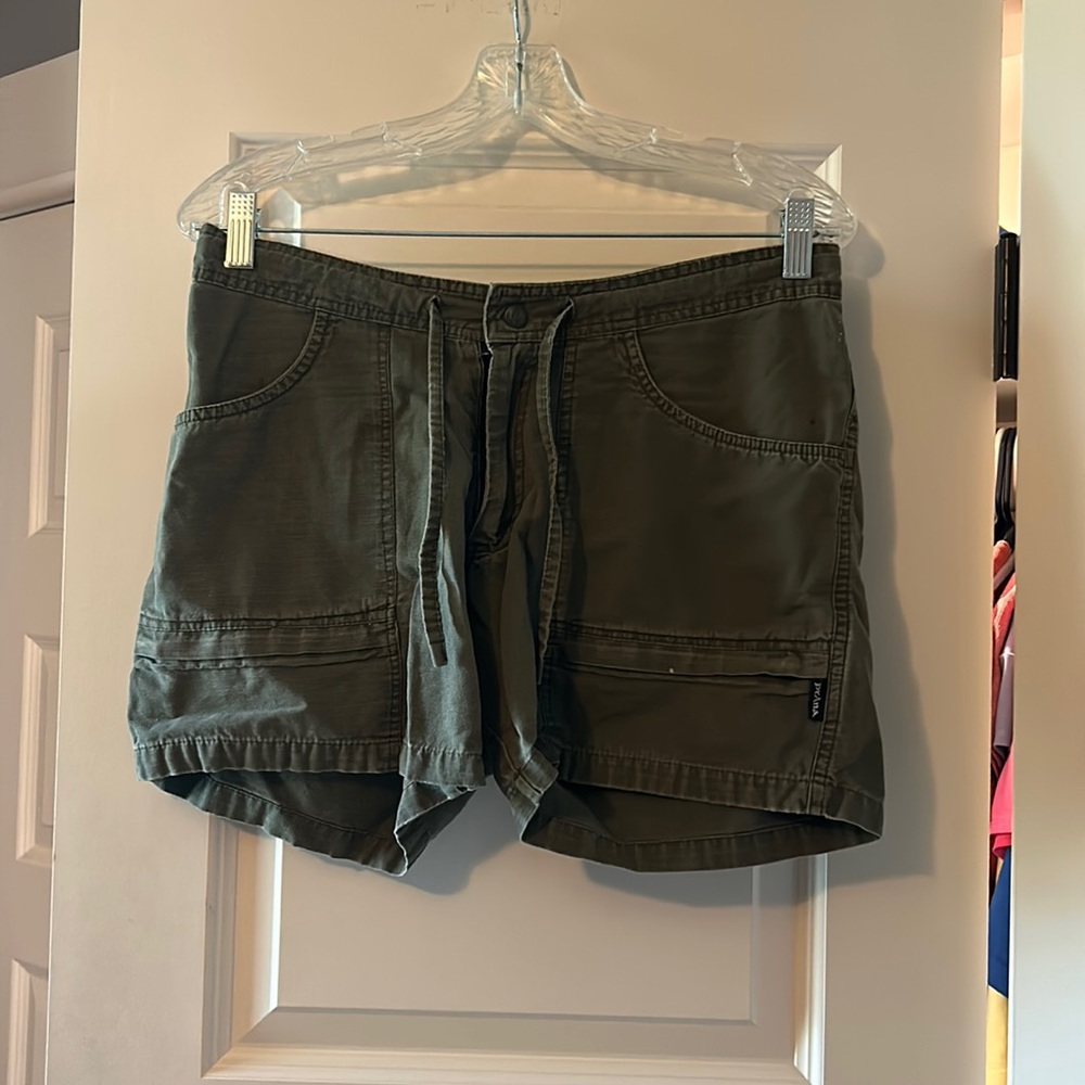 Prana Shorts. Size-Small. Color-Navy Green.